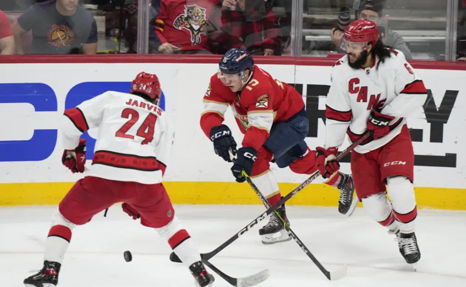 NHL playoffs: Bobrovsky gets shutout, Panthers top Hurricanes for 3-0 lead  in East final