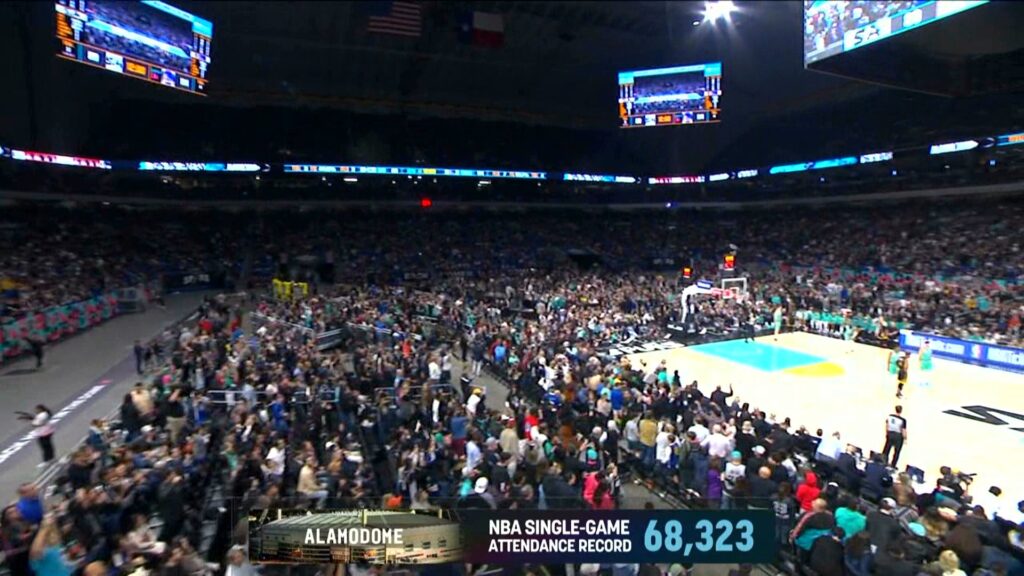 Spurs fans break NBA attendance record
