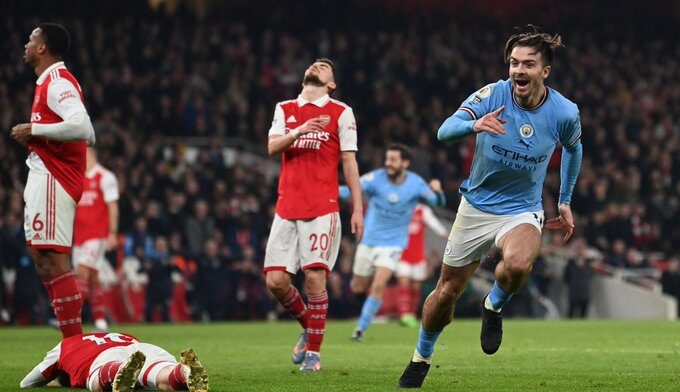 Ruthless Man City beat Arsenal to go top 8