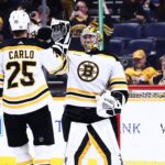 Bruins score three in second to rout Predators 5-0
