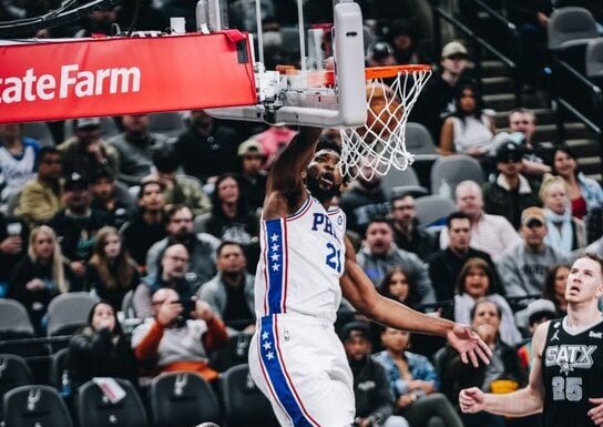 Embiid puts up 33 points as Sixers top Spurs
