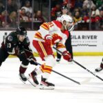 Flames end Coyotes nine-game points streak with comeback win