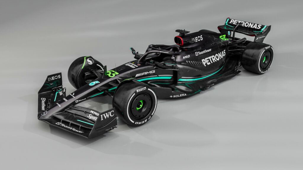 Mercedes unveil all-black car for 2023 F1 season 20