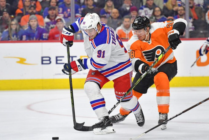 Tarasenko scores in OT to give Rangers win over Flyers