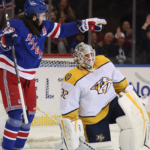 Rangers rout Predators 7-0 in Miller show