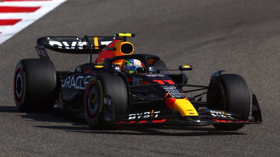 Perez leads opening practice in Bahrain