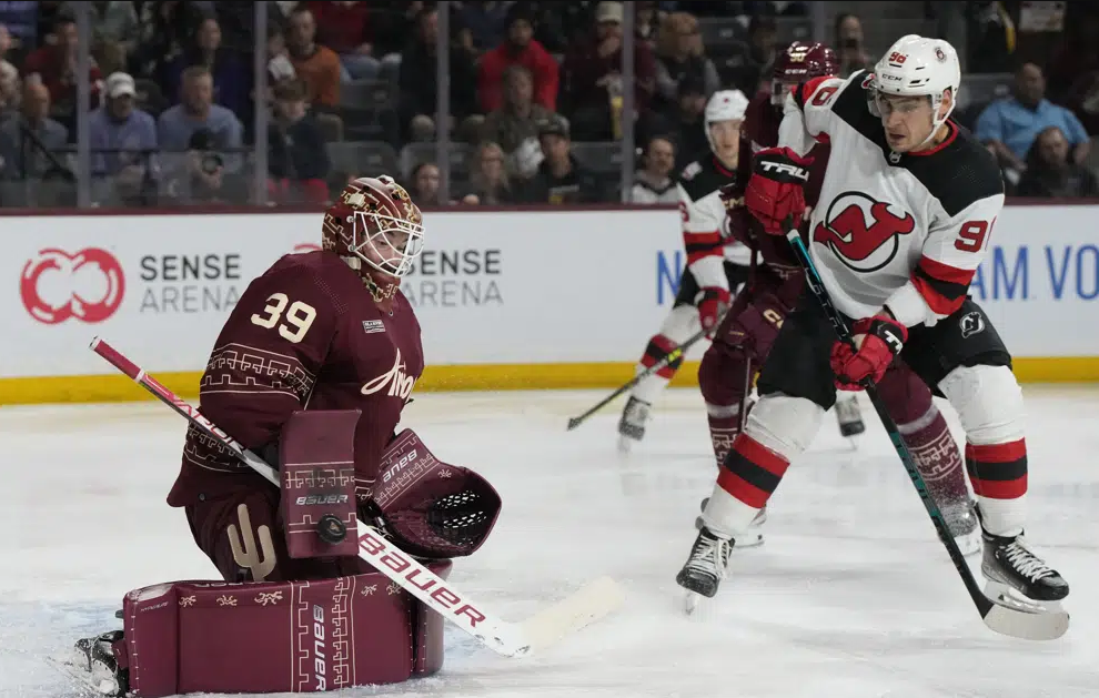 Devils beat Coyotes in OT with Hischier goal