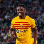 Ansu scores for Barcelona after his father’s interview
