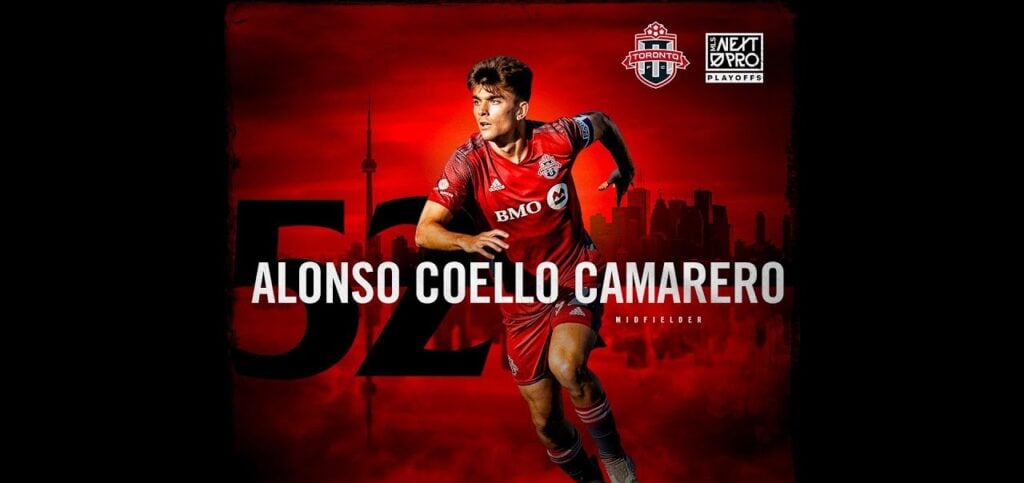Alonso Coello Camarero signs for Toronto FC from MLS Next Pro