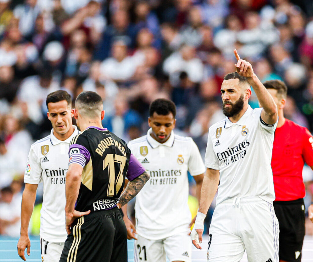 Benzema scores hat trick, Real Madrid trash Valladolid 6-0