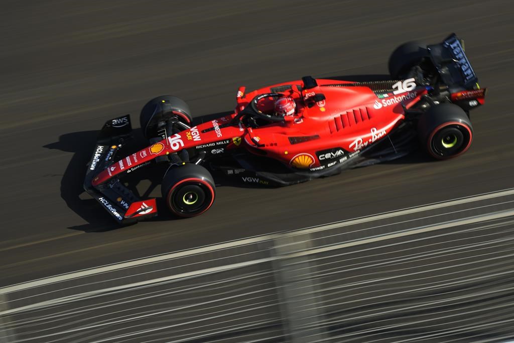 Leclerc takes sprint pole despite hitting the wall