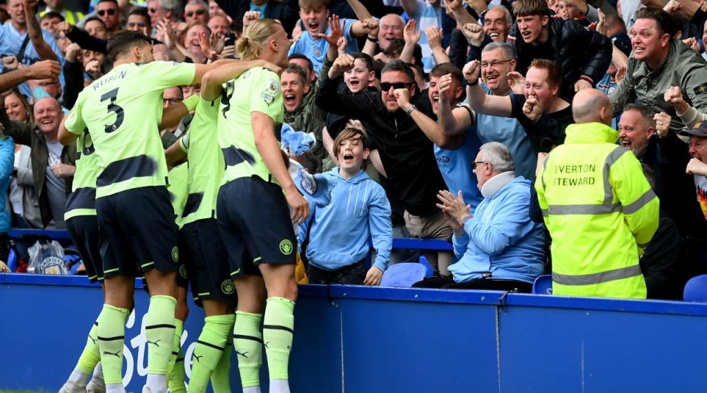 Man City scores three past Everton, title is ever closer