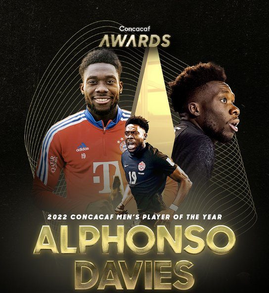 Canada’s Alphonso Davies takes home CONCACAF award
