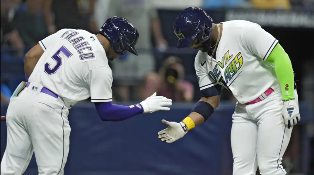 Rays beat Dodgers 9-3 in a division leaders matchup