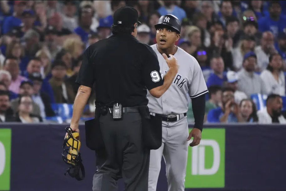 Yankees breeze past Blue Jays 6-3, German ejected for sticky stuff