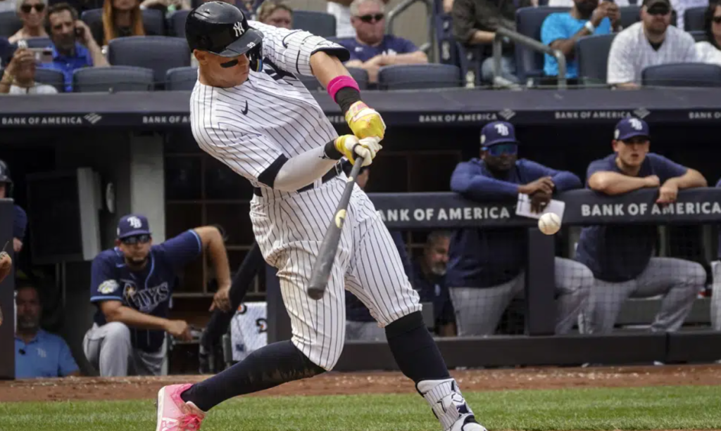 Volpe breaks DiMaggio record for steals mark as Yankees top Rays 9-8