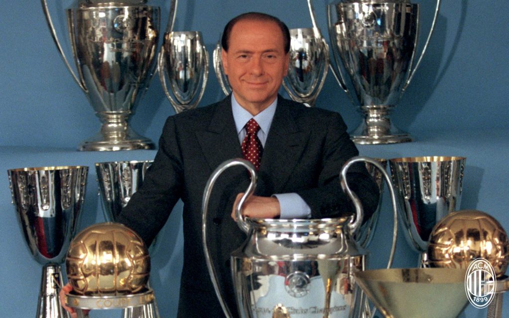 AC Milan pay tribute to Berlusconi, who passed away at 86