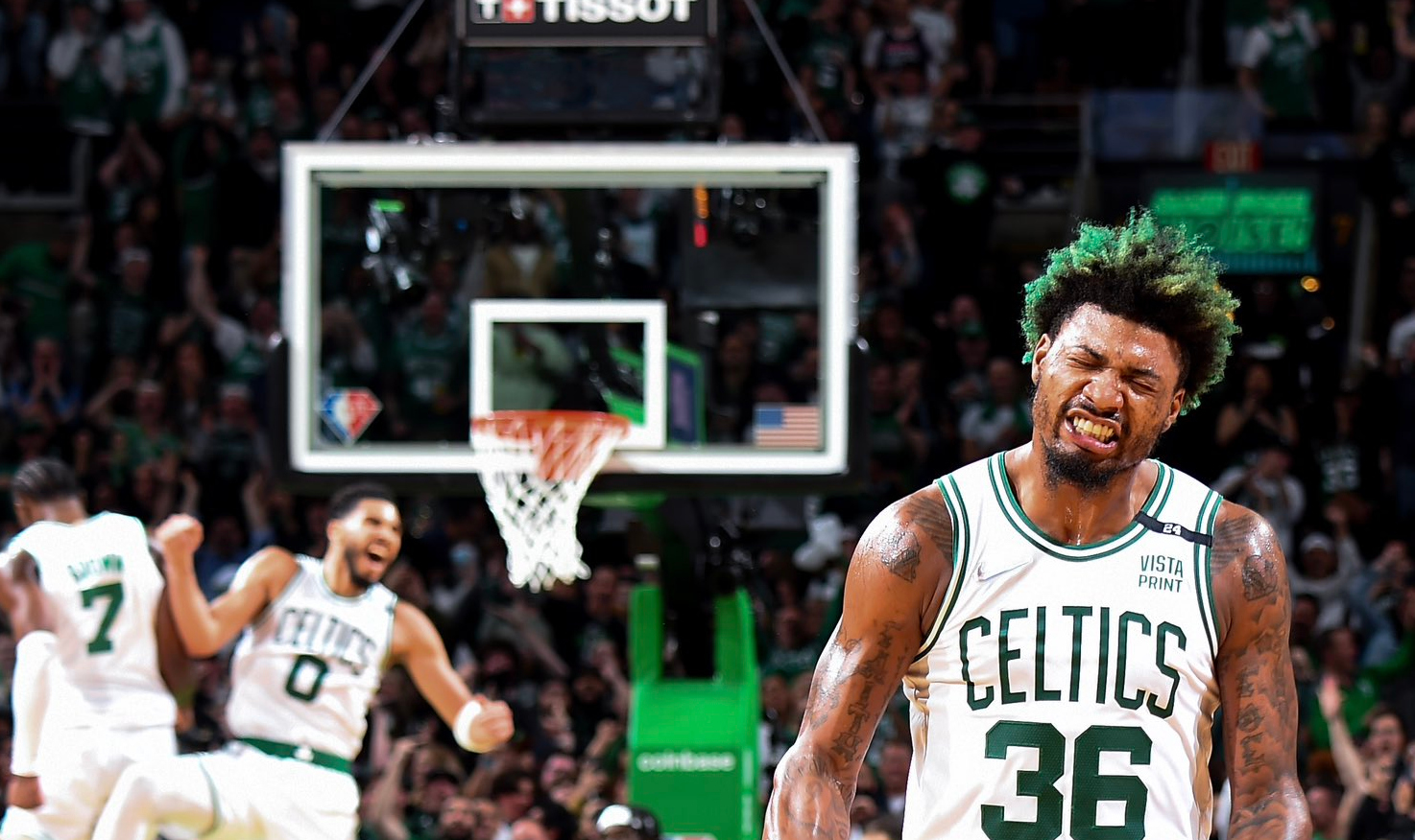 Marcus Smart says farewell to Celtics