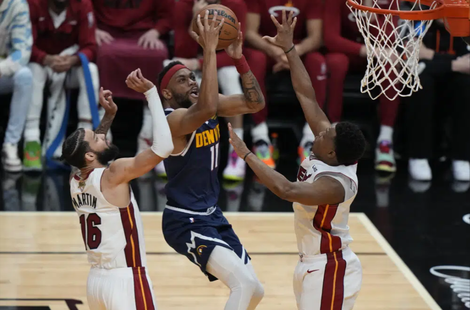Nuggets upset Heat 108-95 for 3-1 lead and full control in the final
