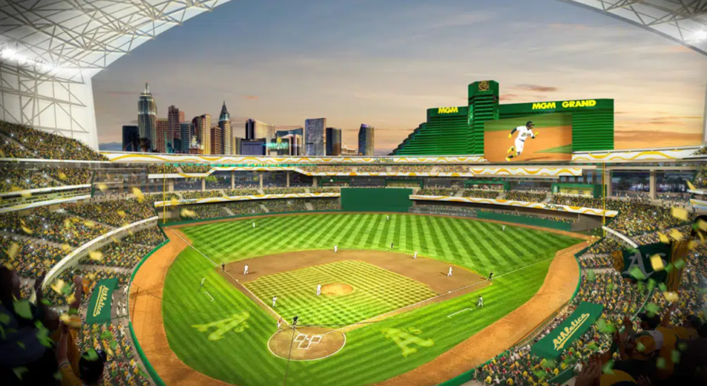 Governor signs public funding bill for new A’s stadium