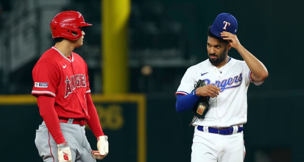 Angels beat the Rangers 5-3, Ohtani ties for the MLB HR lead