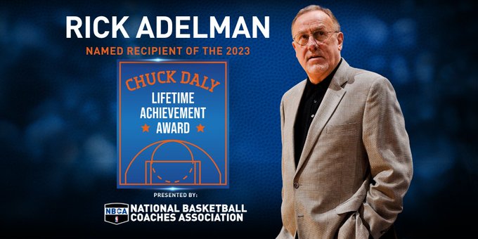 NBA coaches compliment Rick Adelman with a lifetime trophy