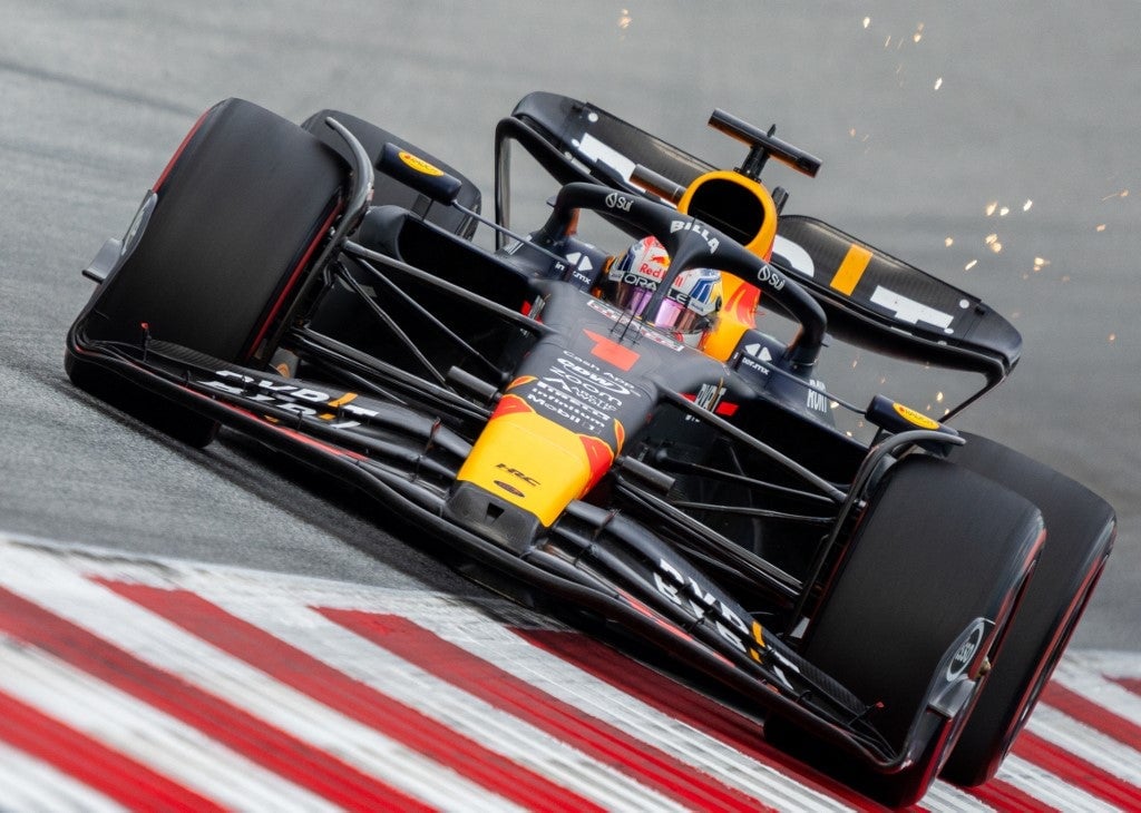 Verstappen wins Austria sprint race on damp track