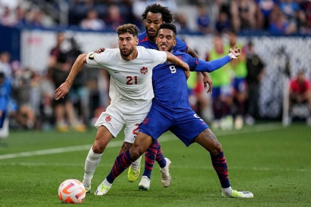 USMNT and Canada players fight in the tunnel after Gold Cup clash