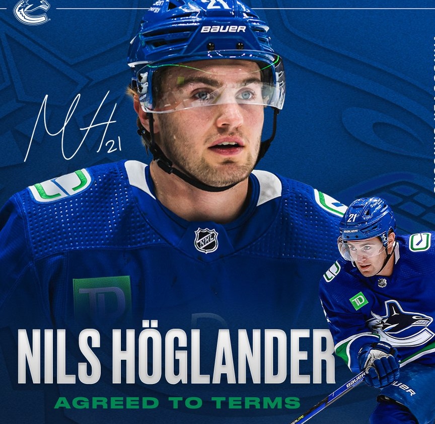 Canucks Re-sign Nils Hoglander On Two-year Deal - 7sport