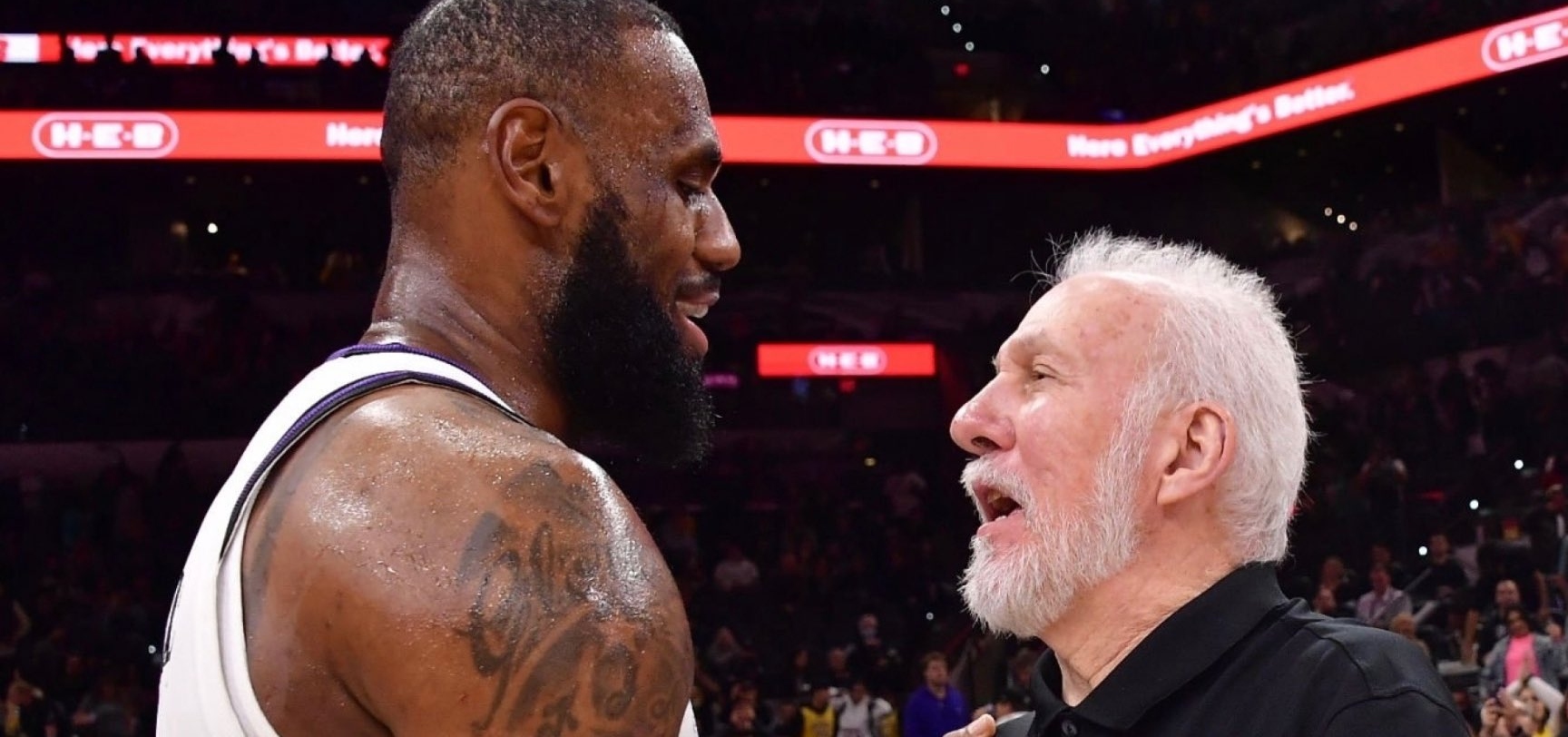 LeBron congratulates Popovich for new Spurs contract