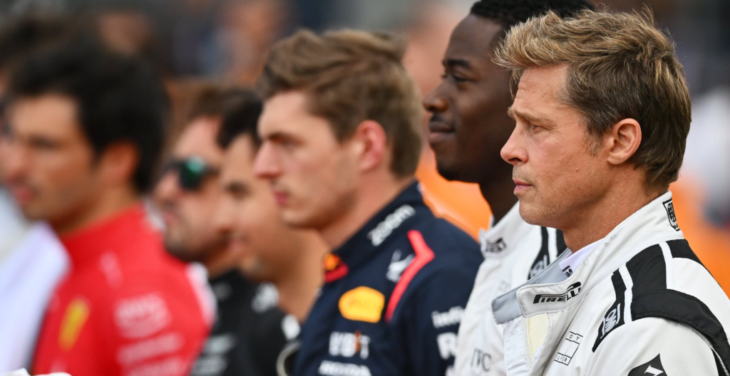 Brad Pitt lined up next to all F1 drivers ahead of British GP