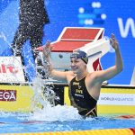 Sjostrom breaks world record in 50 freestyle semis in Japan