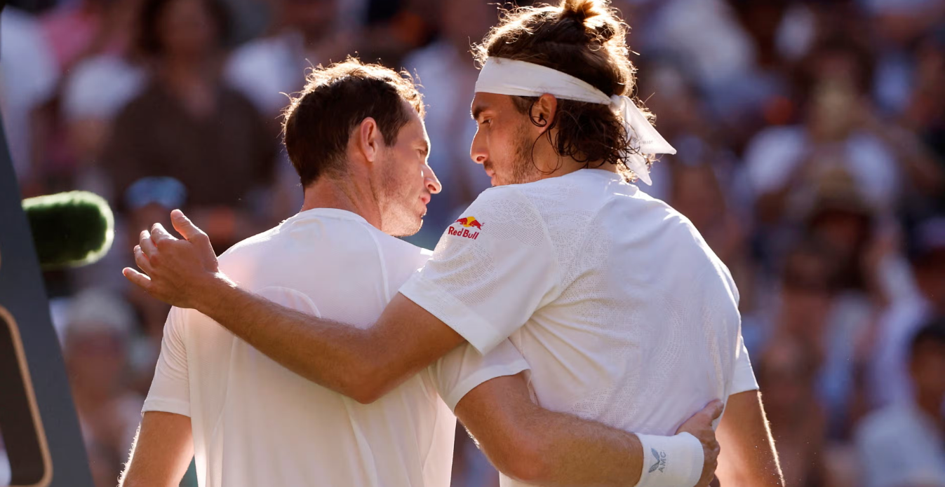 Tsitsipas eliminates Andy Murray with a comeback at Wimbledon