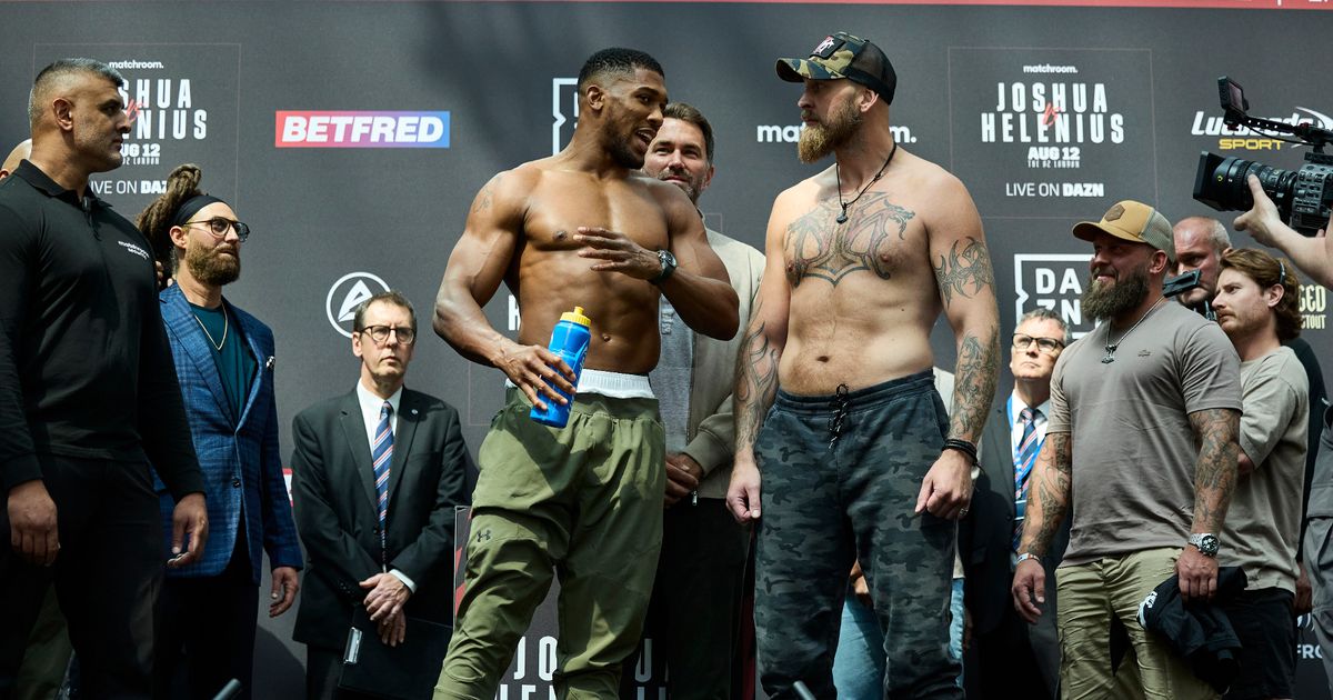 Joshua takes almost 8 times more money from Helenius fight