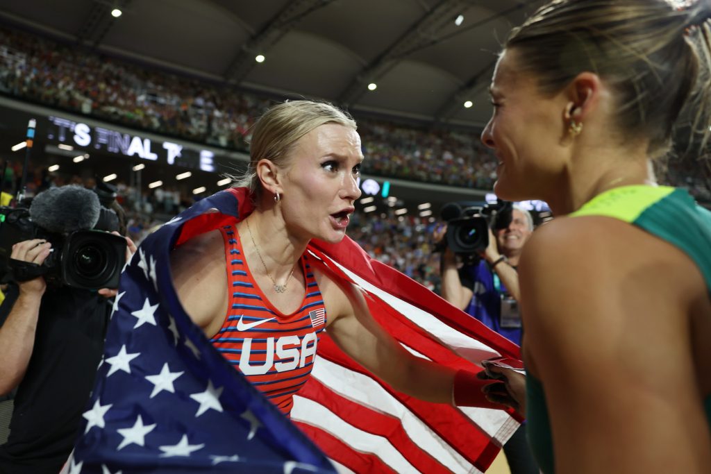 World championship pole vault title shared between Moon and Kennedy 14