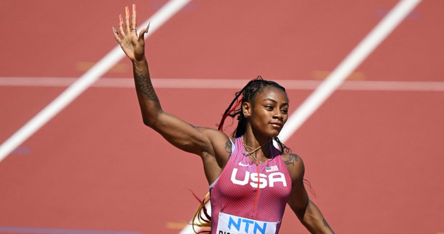 Richardson triumphs with the 100-meter world title