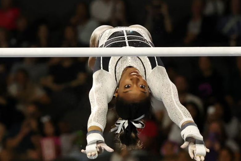 Simone Biles comes back in style after two-year break