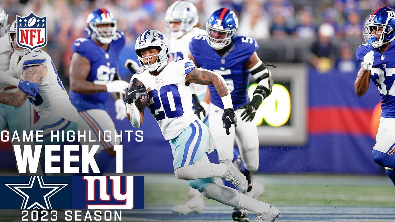 Giants vs Cowboys Highlights