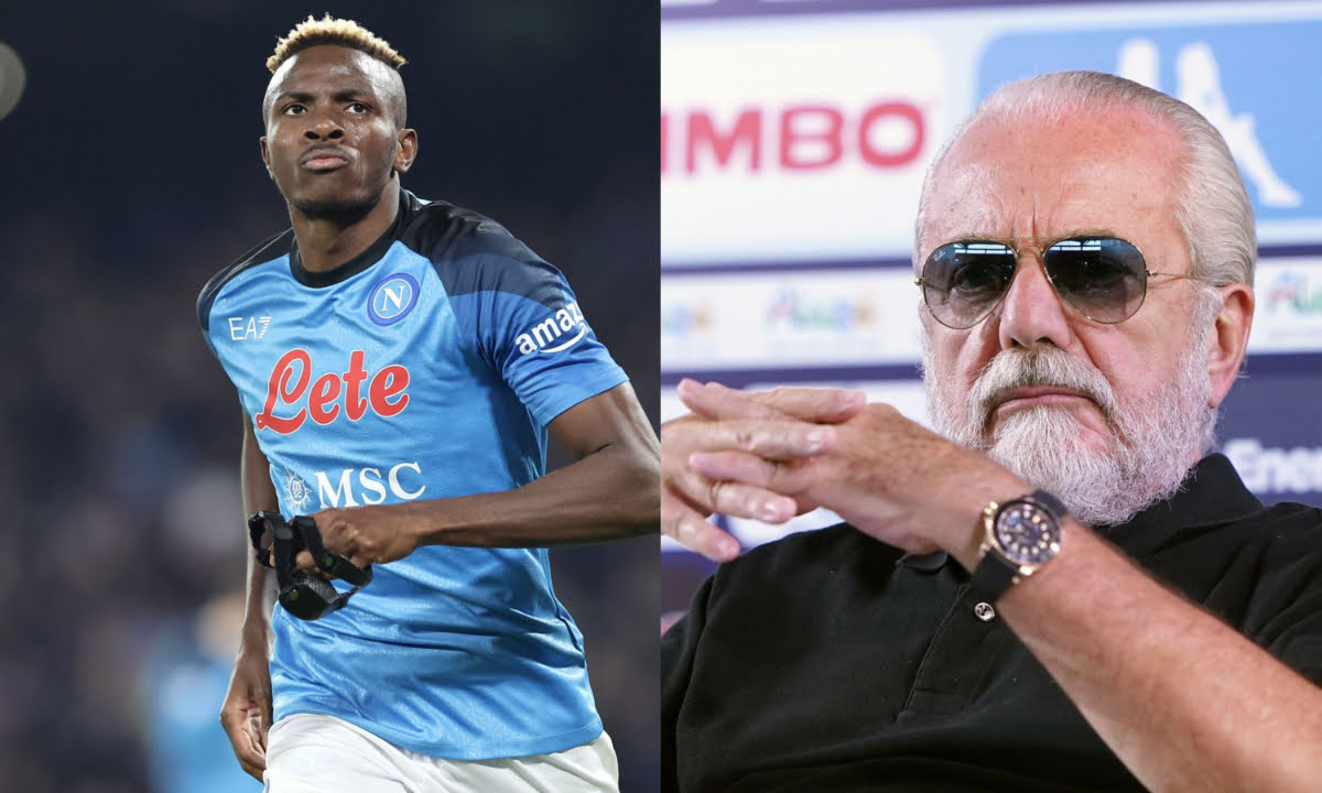 Breaking: Napoli boss suspect of false accounting over Osimhen deal