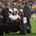 Nick Chubb carted off the field with a serious injury