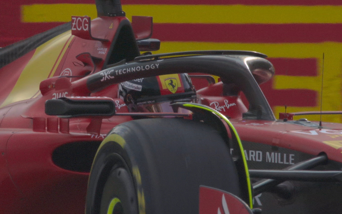 Sainz tops FP2 to give Ferrari hope as Perez crashes out