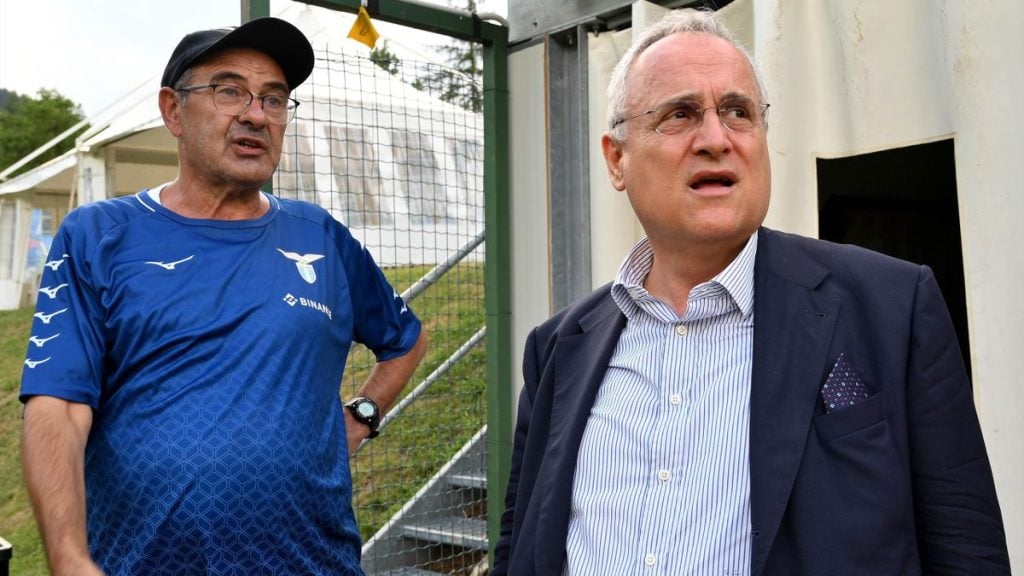 Lazio president clashes with Maurizio Sarri over bad results