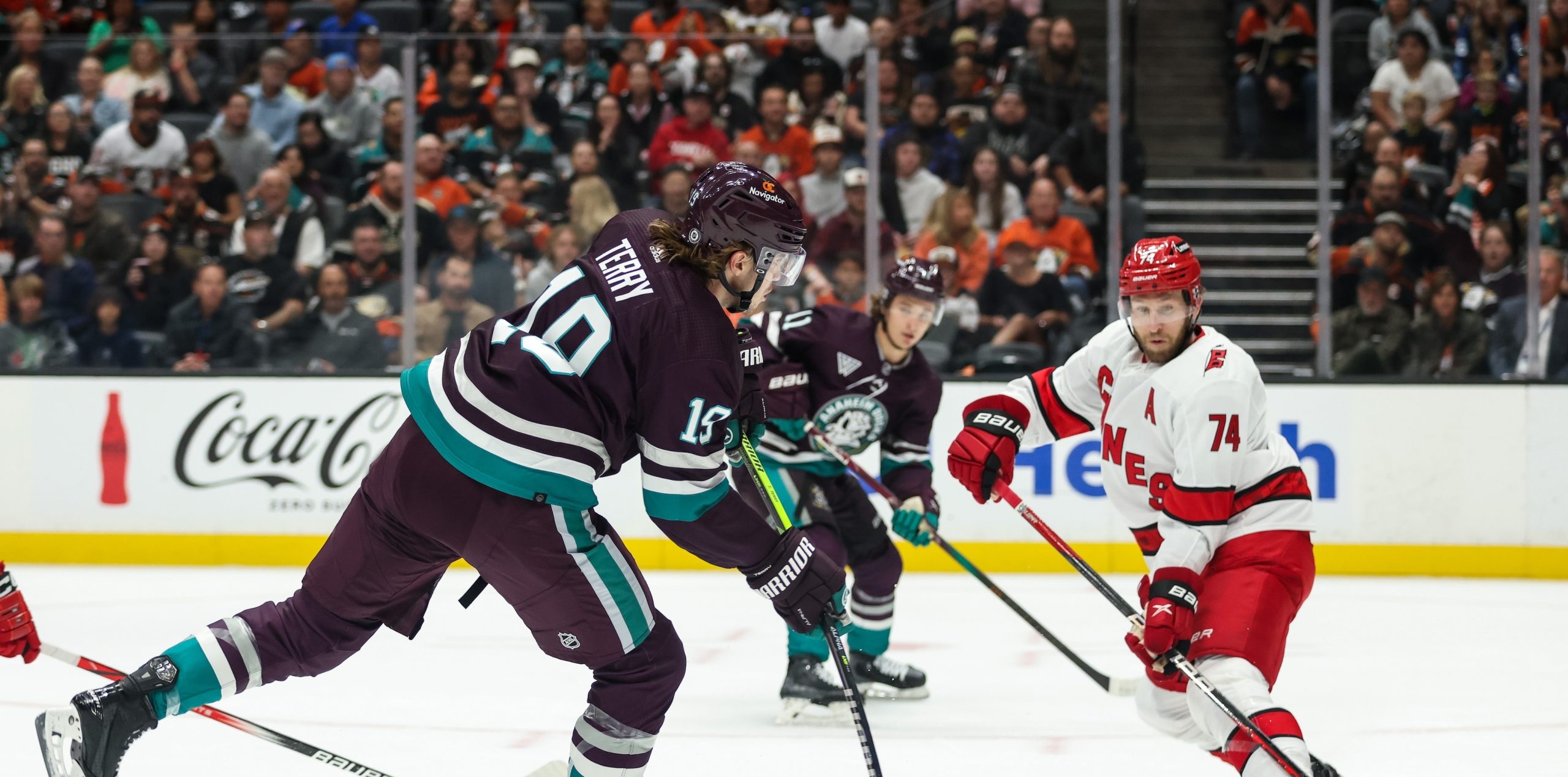 Vatrano’s hat-trick inspires Ducks to 6-3 win over Hurricanes