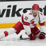 Brett Pesce will be out for at least half a month