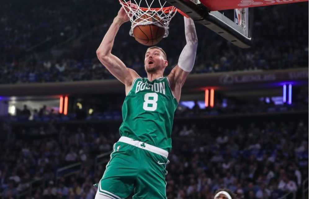 Porzingis 'bites' his former team as Celtics beat Knicks 108-104 2