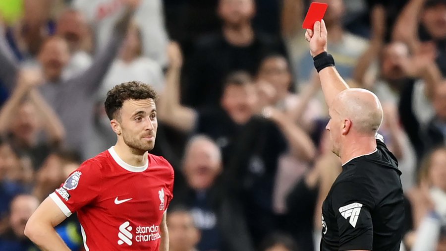 Jota red card against Spurs was incorrect, panel claims - 7sport