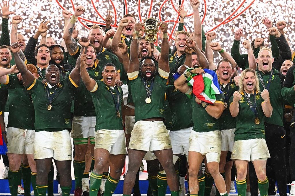 South Africa clinches record rugby world title beating New Zealand 2