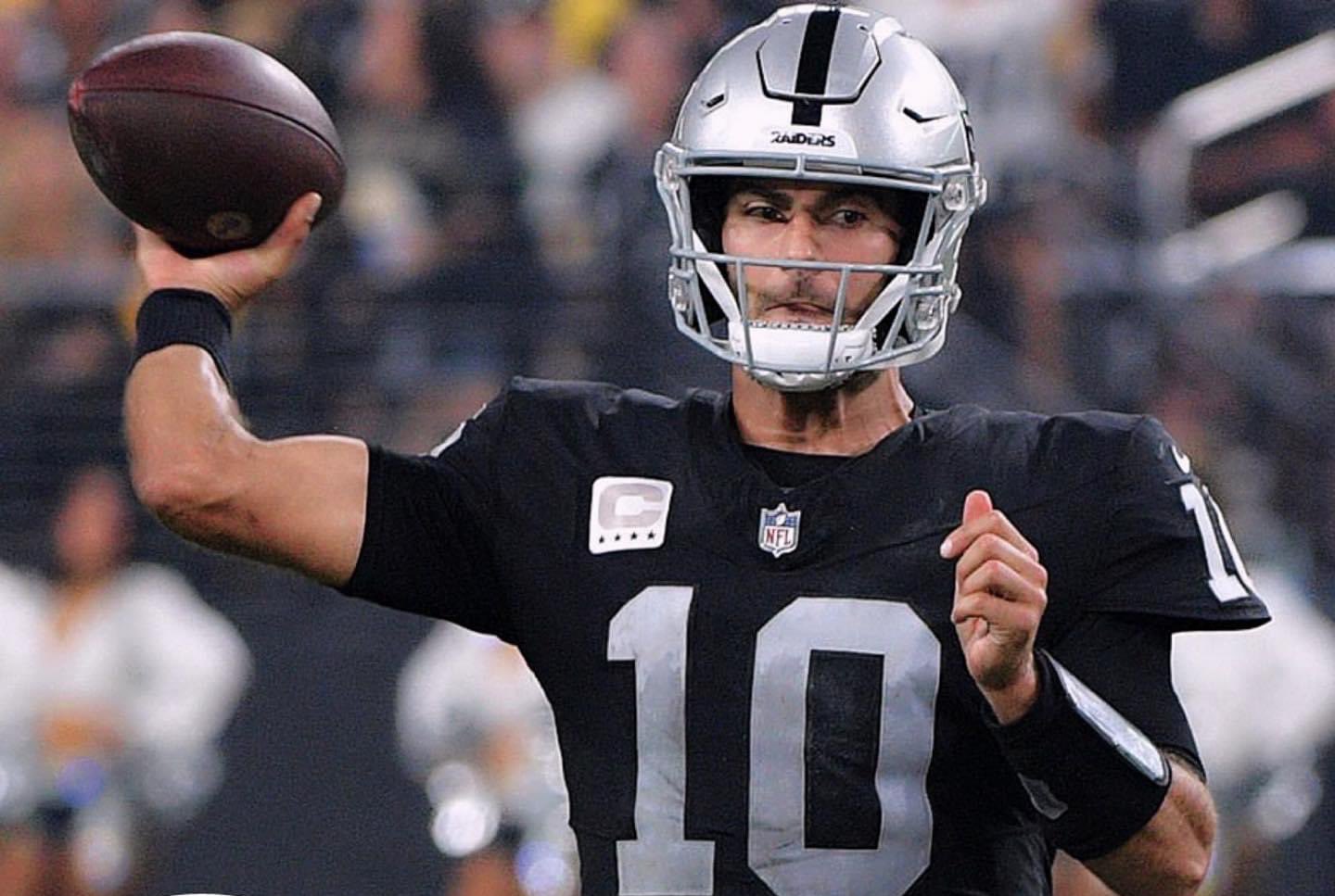 Raiders QB Jimmy Garoppolo (concussion) ruled out vs. Chargers