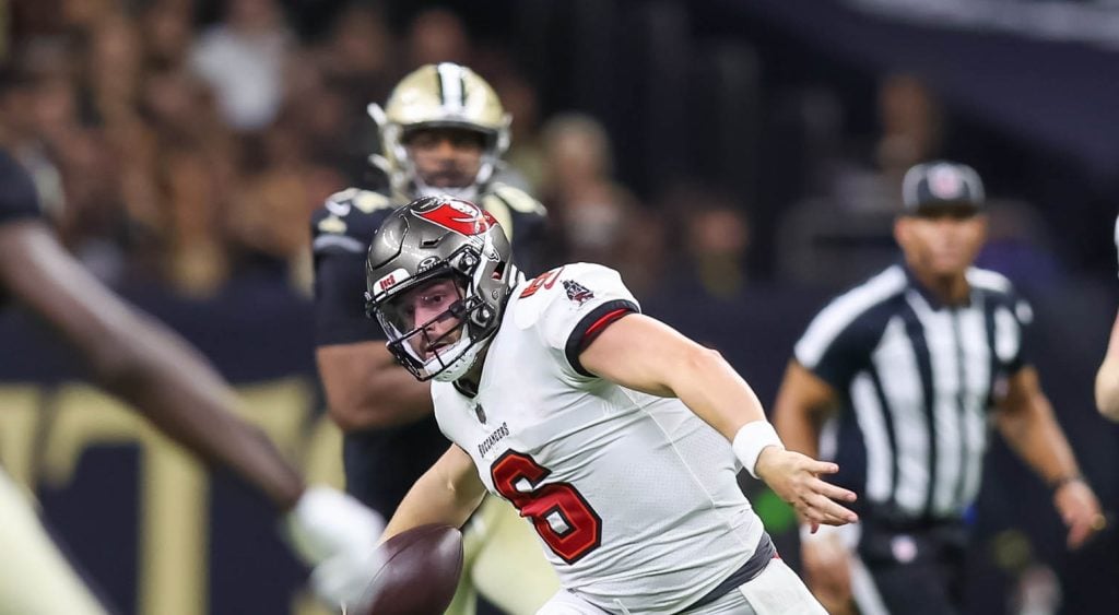 Buccaneers breeze past Saints 26-9 as Baker Mayfield has 3 TD passes 12