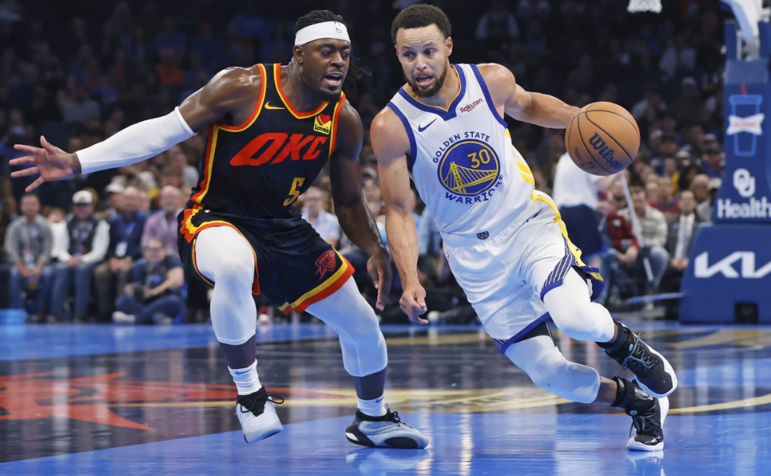 Warriors beat Thunder 141-139 with Curry’s last second layup